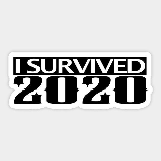 I Survived 2020 Sticker by zubiacreative